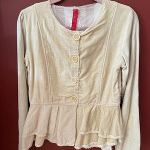 Gorgeous NEW Ewa i Walla velvet jacket in vanilla